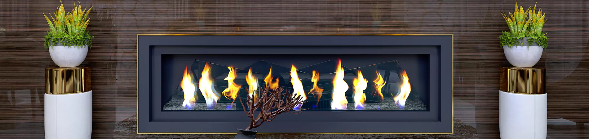 Multi-Color Fireplace Installation Compton, CA | Vibrant Color ...